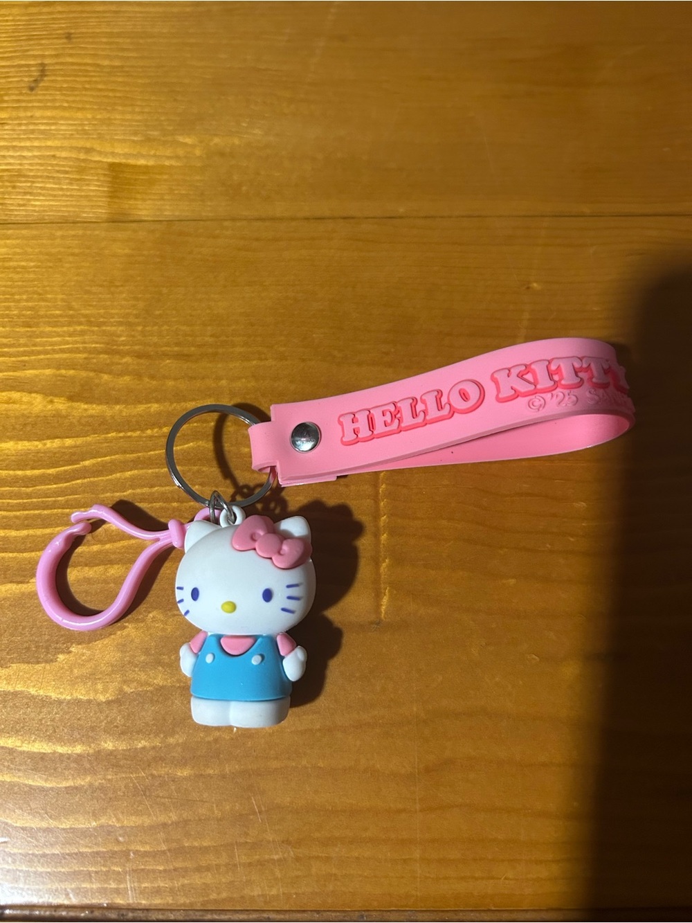 FREE! Hello Kitty Pink and Blue Silicone Keychain Strap